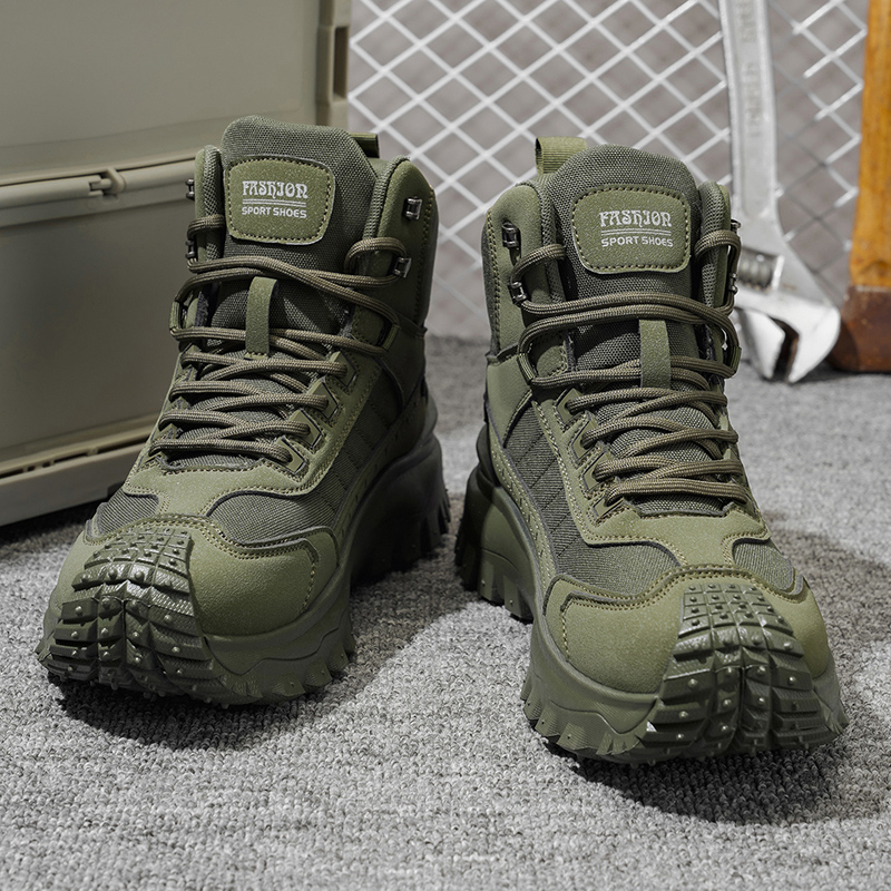 Outdoor Camping Activities - 秋の新作ハイカットプラスサイズカジュアルスポーツシューズ、アウトドアハイキングブーツ、快適な厚底軽量カジュアルウォーキングシューズ、オールシーズンの日常アウトドアアクティビティ、ウォーキングや旅行、登山、キャンプ用品に最適