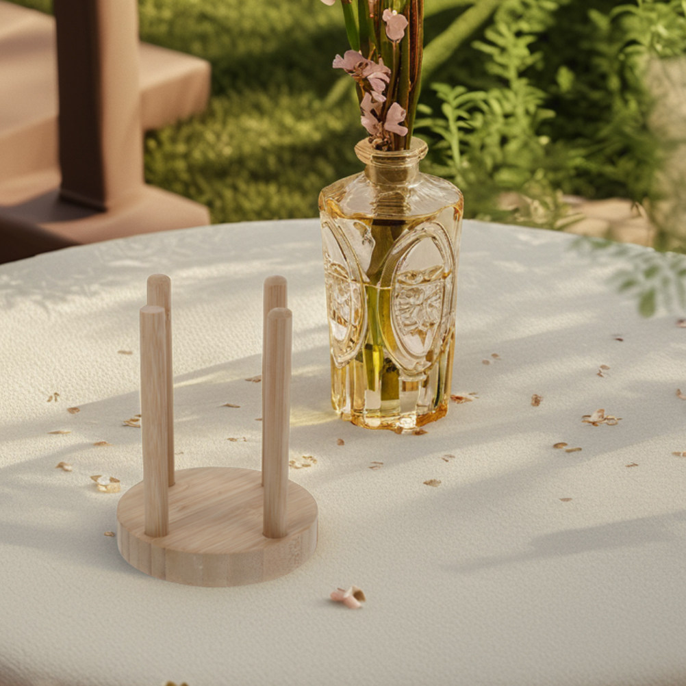 Outdoor Camping Activities - コンパクトな木製カップホルダー アウトドア活動用 紙コップや木製タンブラーを収納できるデザイン ピクニック キャンプ パーティーカップ
