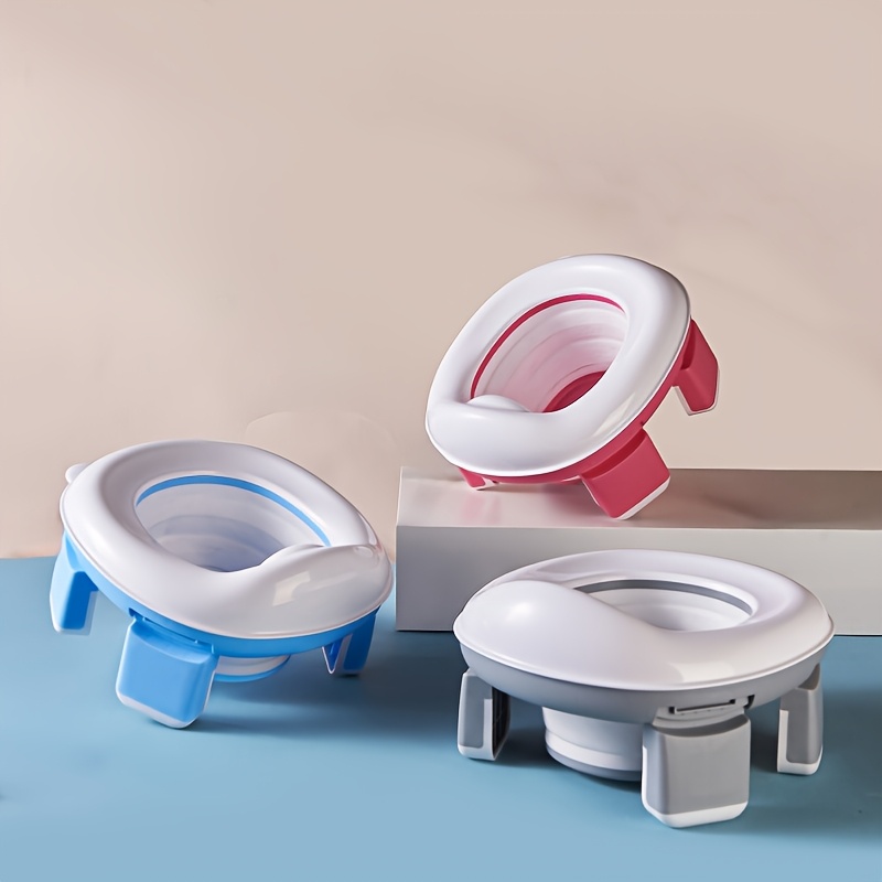 Outdoor Camping For Kids - 1 PC ポータブル折りたたみ子供トイレ軽量旅行トイレクリーニングバッグ付きコンパクトデザイン屋外キャンプロードトリップ用