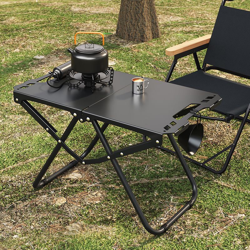 Outdoor Camping Activities - ポータブル炭素鋼製屋外折りたたみテーブル - アウトドアアクティビティ用多機能キャンプテーブル