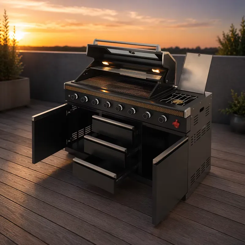 Outdoor Camping Zone - 頑丈なガスBBQグリル、屋外バーベキューグリル、庭、裏庭、キャンプ、パーティー、サッカーファンゾーン、調理器具