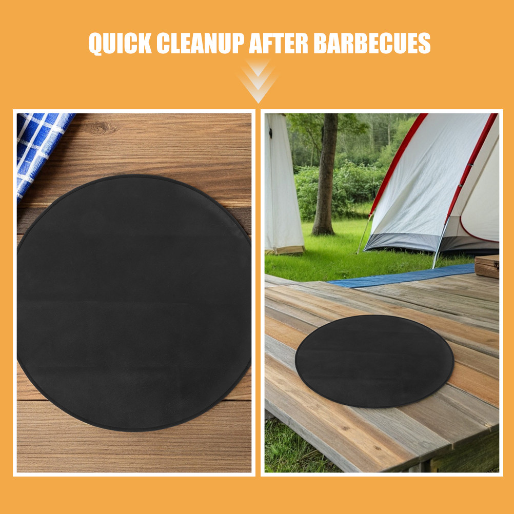 丸型耐火BBQマット 24インチ 耐熱性 アウトドアグリルパ - Outdoor Camping Bbq のレビューと価格