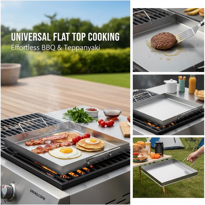 ユニバーサルフラットトップグリドル 18x16インチ キャン - Outdoor Camping Activities のレビューと価格