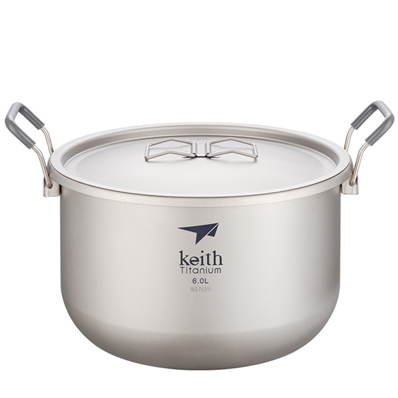 キース-キャンプ用調理セット、チタン調理器具、鍋、6l、静菌 - Outdoor Camping Dining Set のレビューと価格