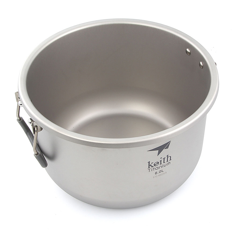 キース-キャンプ用調理セット、チタン調理器具、鍋、6l、静菌 - Outdoor Camping Dining Set のレビューと価格