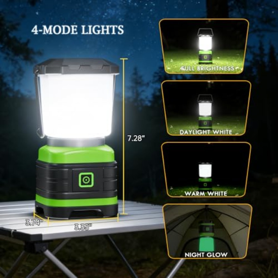 LEDキャンプランタン、電池式LEDライトキャンプ必需品、ポ - Camping Lantern のレビューと価格
