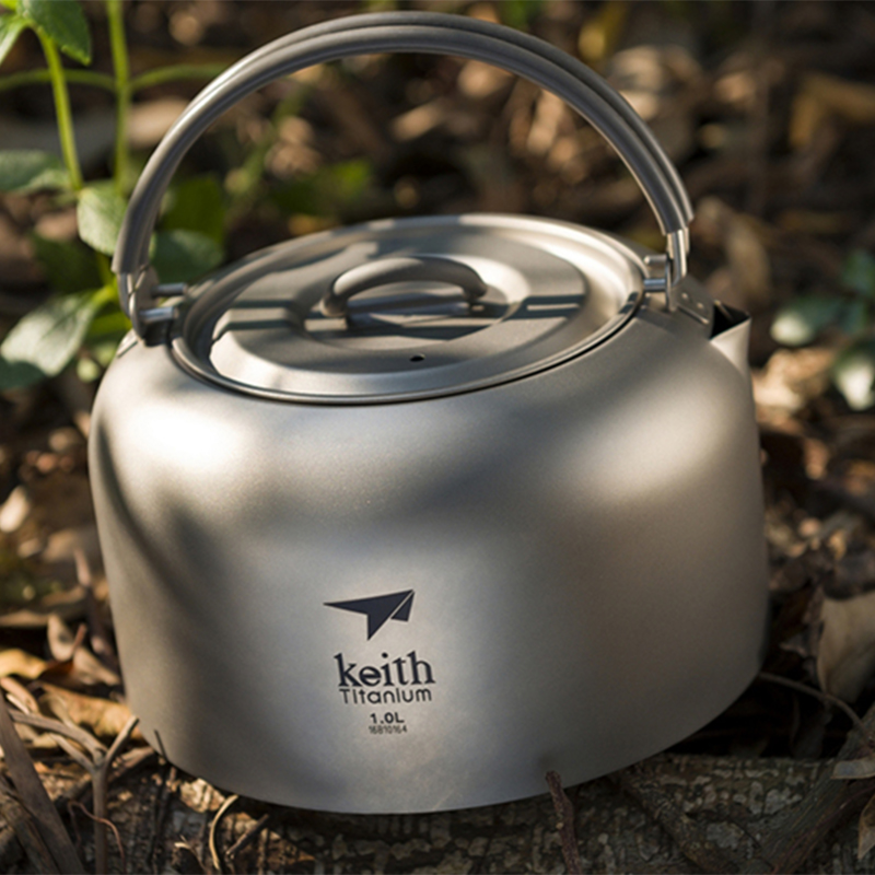 Keith チタンケトル 1L、静菌食器、超軽量アウトドアキ - Outdoor Camping Dining Set のレビューと価格