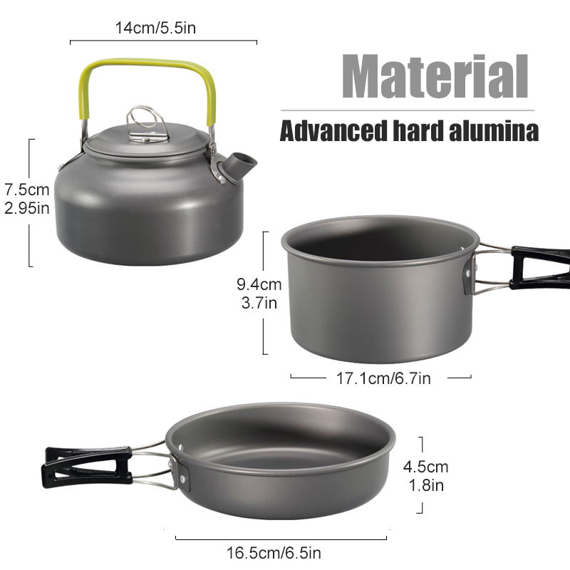 WESTTUNE キャンプ調理器具キット アルミ アウトドア - Outdoor Camping Dining Set のレビューと価格
