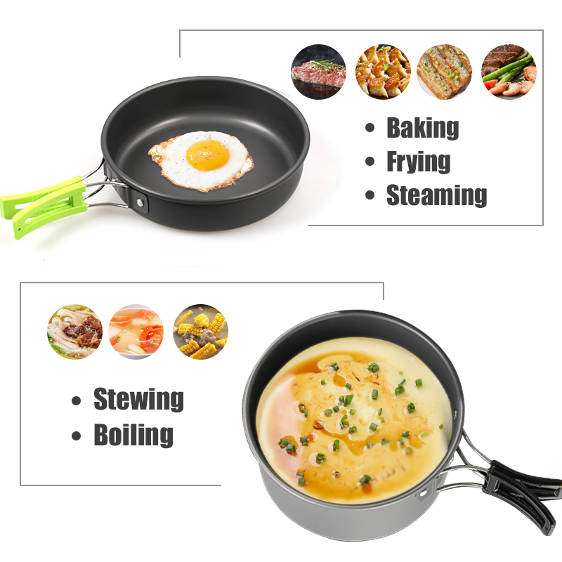 WESTTUNE キャンプ調理器具キット アルミ アウトドア - Outdoor Camping Dining Set のレビューと価格