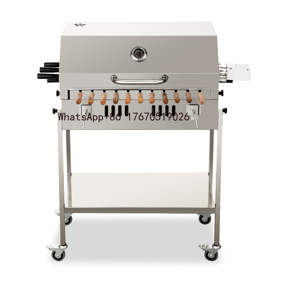 モダンな屋外用大型炭火キプロス風フクーロティサリーバーベキュ - Outdoor Camping Bbq のレビューと価格