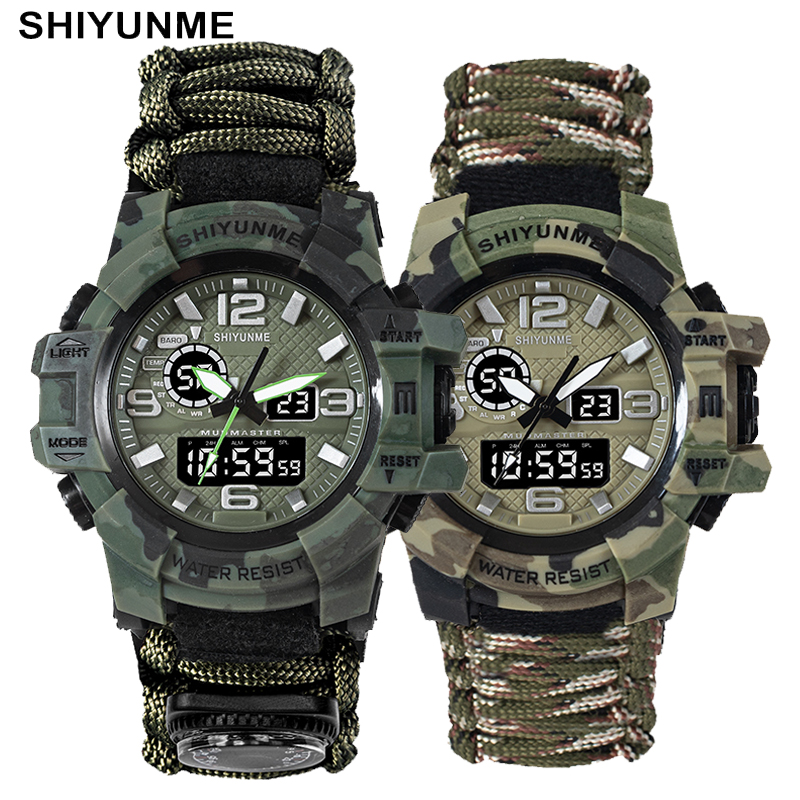 Shiyunme-メンズgスタイルミリタリースポーツウォッチ - Outdoor Camping Zone のレビューと価格