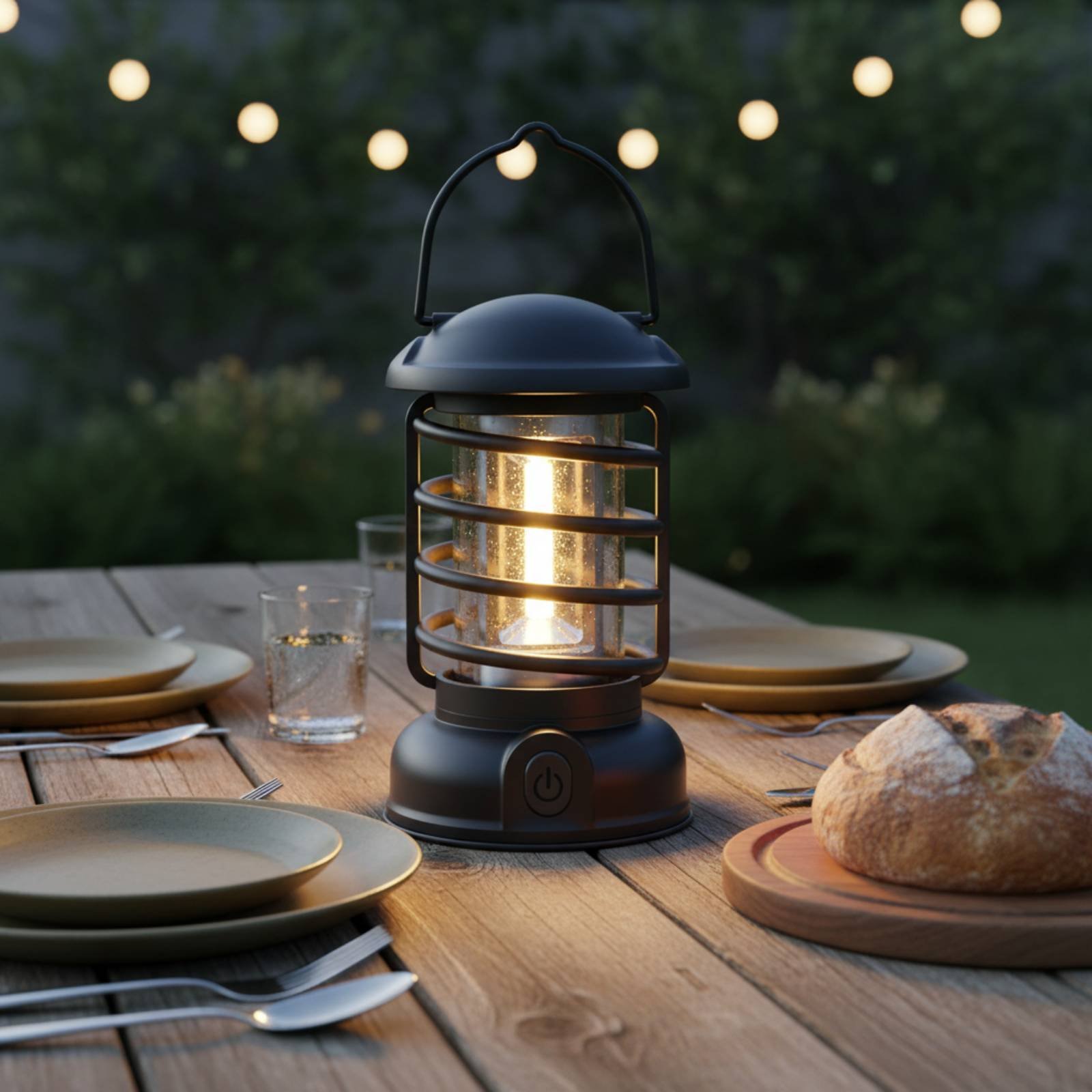 レトロキャンプランタン双方向電源ヴィンテージデザイン発光コン - Camping Lantern のレビューと価格