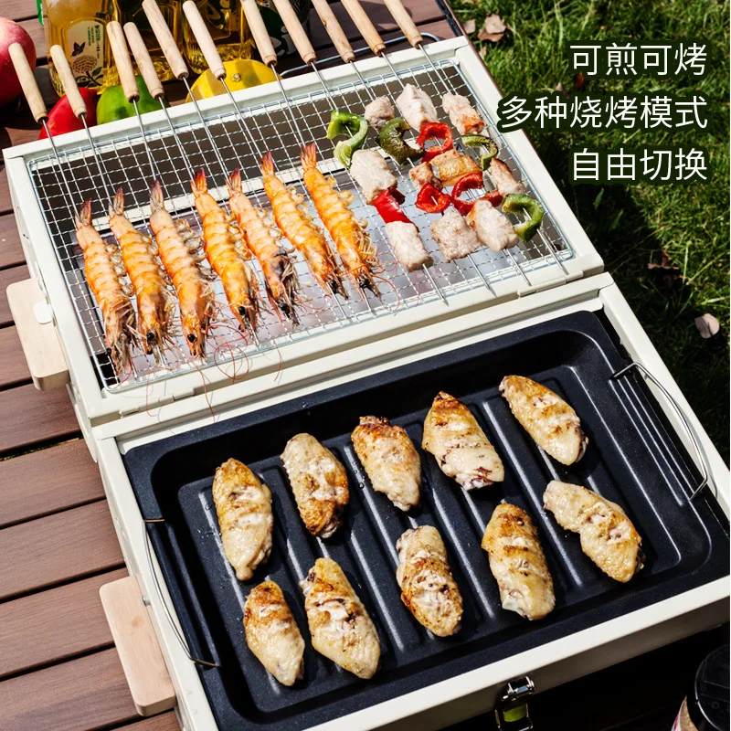 バーベキューオーブン家庭用グリルポータブル屋外キャンプ禁煙グ - Outdoor Camping Activities のレビューと価格