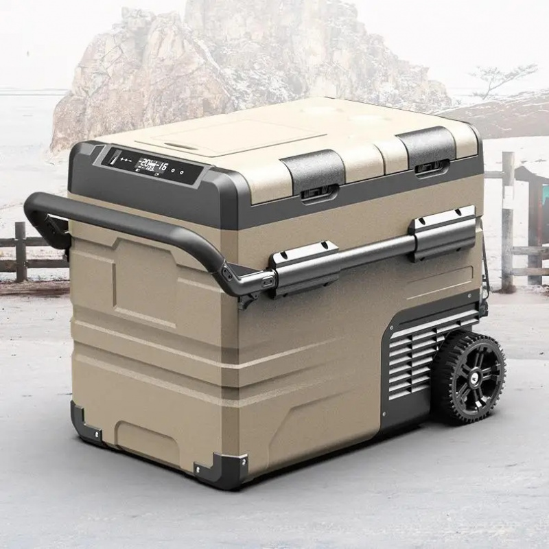 頑丈な35Lデュアルゾーンポータブル車載冷蔵庫冷凍庫コンプレ - Outdoor Camping Zone のレビューと価格