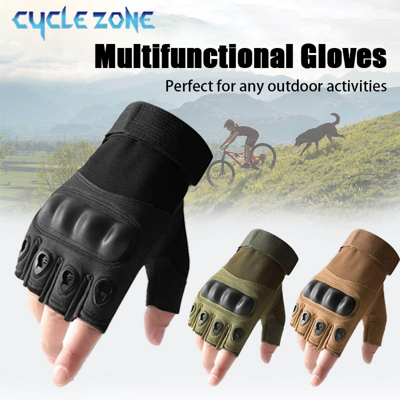 ハーフ/フルフィンガーサイクリンググローブ、ハードナックルプ - Outdoor Camping Zone のレビューと価格
