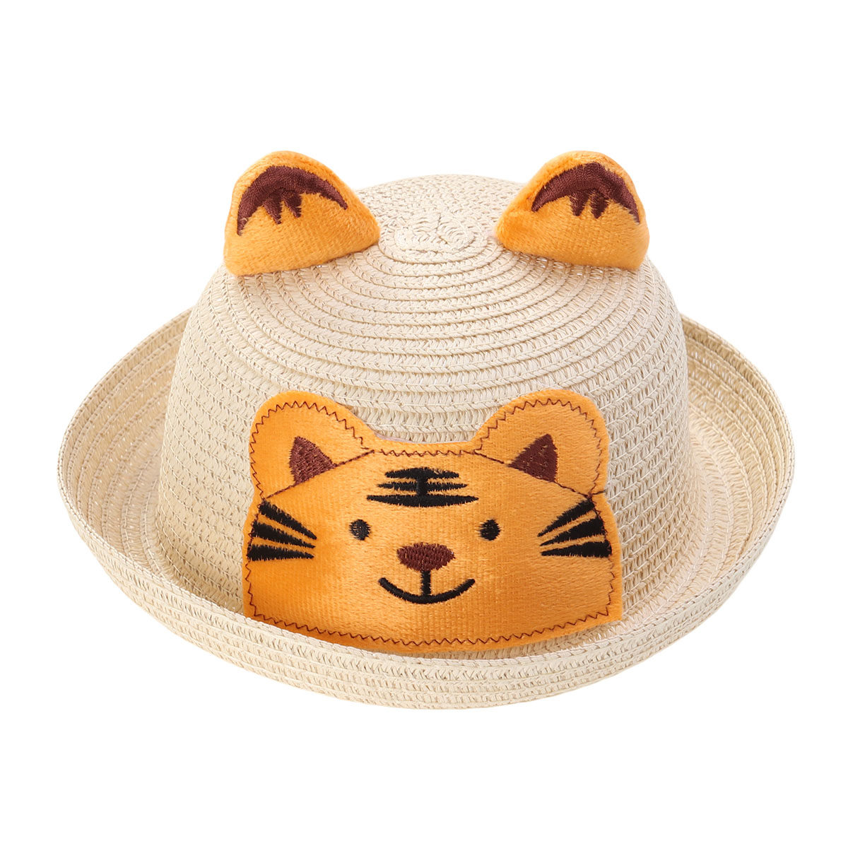 子供用アニマルプリント麦わら帽子 夏のビーチサンハット 子供 - Outdoor Camping For Kids のレビューと価格