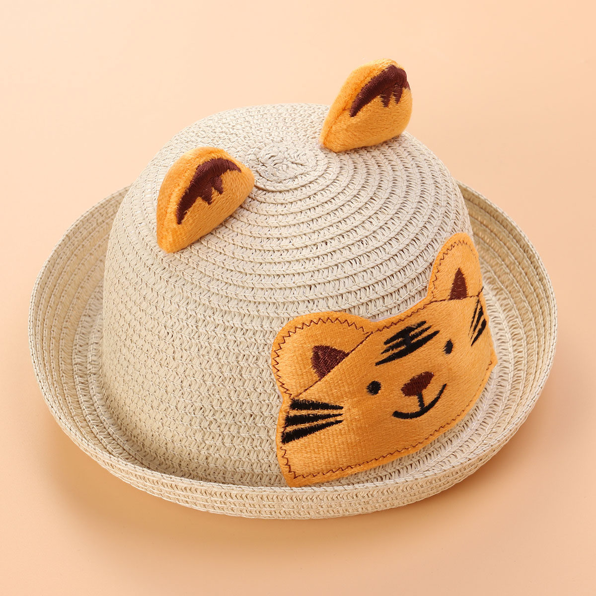 子供用アニマルプリント麦わら帽子 夏のビーチサンハット 子供 - Outdoor Camping For Kids のレビューと価格