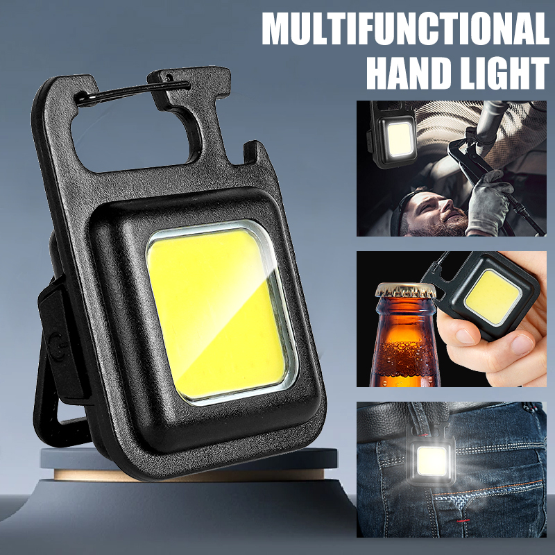 超高輝度で便利な携帯用ミニCOBキーホルダー懐中電灯、充電式 - Camping Lantern のレビューと価格