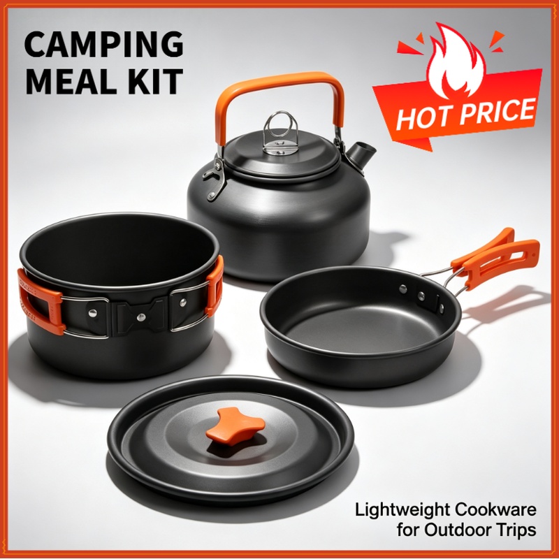 キャンプクッキングセット キャンプ調理器具 旅行用食器 アウ - Outdoor Camping Dining Set のレビューと価格