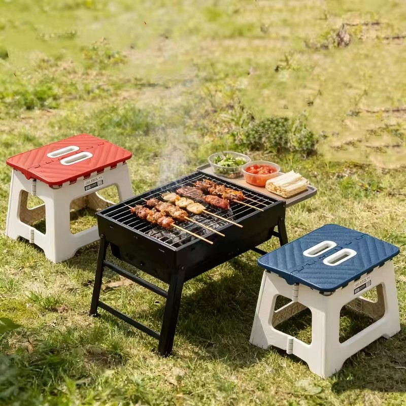持ち運び可能な折りたたみ式キャンプスツール、ハンドル付き、軽 - Outdoor Camping Activities のレビューと価格