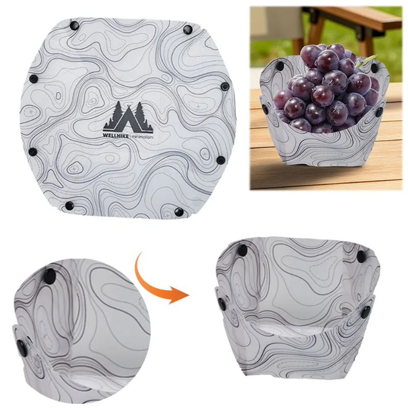 折りたたみ式キャンプ食器ポータブルボウルディナープレートコー - Outdoor Camping Dining Set のレビューと価格